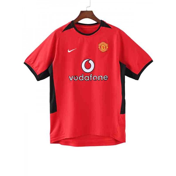 Manchester united home jersey mens retro shirt 2002-2003